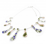 NOA [I5346] - Collier Cr&eacute;ateur 'Liberty' violet vert lilla