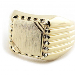 Chevali&egrave;re Plaqu&eacute; Or 'Charles' dor&eacute; - 12x12 mm 64 kuld