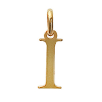 Les Tr&eacute;sors De Lily [K3663] - kullatud  Letter I  ripats - 13x5 mm kuld