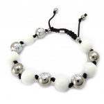 Altesse [K6021] - Bracelet acier 'Calypso' blanc (fleur) - 12 mm valge