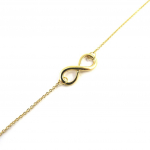 Les Tr&eacute;sors De Lily [M6496] - Bracelet Plaqu&eacute; or 'Infini' dor&eacute; - 20x7 mm kuld