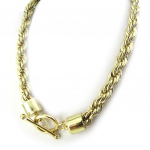 Les Tr&eacute;sors De Lily [N0290] - Collier 'Maille Corde Ronde' dor&eacute; kuld