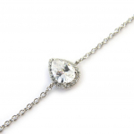 Les Tr&eacute;sors De Lily [N6819] - Bracelet Argent 'Sissi' blanc h&otilde;be