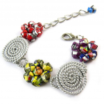 Les Tr&eacute;sors De Lily [N9514] - Bracelet artisanal 'New Life' multicolore (fait main) mitmev&auml;rviline