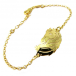 Les Tr&eacute;sors De Lily [P3295] - Bracelet Argent 'Jungle' dor&eacute; - 25x15 mm (cheval) kuld