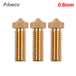 Aibecy 3tk 3D printeri ekstruuder messingist vulkaani otsik M6 keermega printeripea 1,2 mm v&auml;ljund Sidewinder X1 TEVO Little Monster 1,75 mm filament 5 kuld