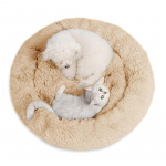 Mugavad rahustavad koeravoodid suurtele keskmistele v&auml;ikestele koertele Labradori kutsikas Amazingly Cat Marshmallow voodi Pestav pehme lemmiklooma voodi 60cm khaki