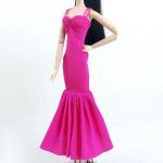 Kuum roosa moodne nukukleit Barbie-nuku jaoks riided, r&otilde;ivad, vest, merineitsi kalasaba peokleit 1/6 nuku tarvikud roosa