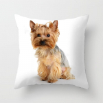 1 tk armas koer Yorkie BICHON koer Yorkshire'i kujundusega prinditud padjap&uuml;&uuml;r Magamistoa diivan v&ouml;&ouml;padjad kate auto kaunistus padjakate 45*45cm