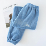 Flanell pidžaamad p&uuml;ksid Paarid Mugavad kodup&uuml;ksid S&uuml;gistalv Paksemad P&uuml;ksid &Ouml;&ouml;r&otilde;ivad Naiste Pehmed unep&uuml;ksid Salongir&otilde;ivad XL sinine