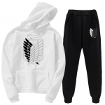 Attacking hiiglaslikud kapuutsid p&uuml;ksid komplektid anime &uuml;likond dressipluus T&auml;navar&otilde;ivad, naised naiste pullover &uuml;likond dressid Spordiriided kevad s&uuml;gis XS
