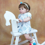 BZDOLL 60 CM viimistletud 3D-v&auml;rviga nahk, pehme silikoonist Reborn Baby Doll T&uuml;drukule 24-tolline riidest kehaprintsessi v&auml;ikelapse m&auml;nguasjade riietus Alive Bebe 60cm 3D-paint Skin Doll