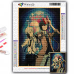 5D DIY Teemantmaal Anime Bungou Hulkuvad koerad Ristpistes Teemantkunst tikandid Mosaiik Home Deco Full Round 20X30CM