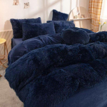 King-size/queen-size/twin-suurus talvevoodi seelik tekikate Padjap&uuml;&uuml;r Neljaosaline komplekt tihendav soe magamistuba Lihtne voodipesu Kvaliteetne talvel Twin 4pcs