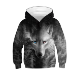 Real Wolfi 3D kapuutsiga dressipluus poistele Kevad-s&uuml;gis Erinevaid stiile Lapsed Pusad Mantlid 4&ndash;14-aastastele teismelistele riided 140