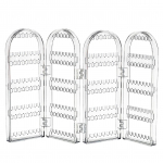 L&auml;bipaistev kokkupandav ekraan, ehete vitriin, kaelakee k&auml;ev&otilde;ru k&otilde;rvar&otilde;ngaste hoidik puhas