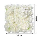 1 tk 38x38cm siidist roosi lilled 3D taustadekoratsiooniga seina pulmakaunistus Kunstlilledega seinapaneel kodukaunistuseks taustadekoratsioonid beebidu&scaron;&scaron; White