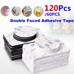 120/60 tk Kahepoolne must vahtteip Tugev padja kinnitusringide liim 60 pcs round