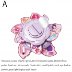 Laste Kosmeetika Meigikomplektid Printsess Teeselda M&auml;ngu Cosplay M&auml;nguasjade Komplekt T&uuml;drukule Iluvahend Pidu Kingitus O0B6 Multi -color-one -size