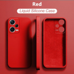 Vedel silikoon&uuml;mbris XiaoMi RedMi Note 12 Pro Plus Note12Pro+ Note12 4G globaalse versiooni Note 12Pro + 5G pehme kaanega Funda jaoks RedMi Note 12 4G punane