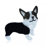 Blucome Cartoon k&auml;sit&ouml;&ouml;na valmistatud haakn&otilde;elad, kohandatud akr&uuml;&uuml;list koeraprossid, m&auml;rk koti jaoks rev&auml;&auml;rin&otilde;el Ehete kingitus s&otilde;pradele must