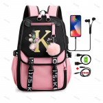 Blackpink 26 inglise kirjadega seljakott t&uuml;drukule, l&otilde;uendist koolikott, laste seljakott, laste reisikott, seljakott, seljakott