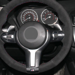 BMW jaoks (M Sport) 1. seeria F20 F21 M135i M140i M235i M240i X1 F48 X2 F39 X3 F25 Suede DIY Auto rool White Thread
