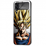 Anime Dragons Son G -Gokus telefoni&uuml;mbris Samsung Galaxy Zflip Z Flip 4 Zflip3 Z Flip 3 5g Flip3 Zflip musta kattekottide jaoks Samsung Z Flip 5G