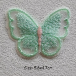 T&auml;isv&auml;rvilised liblikad triigitavad &uuml;lekanded Mood Tikitud &otilde;mbluspiste termoplaaster R&otilde;ivaste aksessuaarid DIY kangast soojus&uuml;lekanne 5.8x4.7 cm