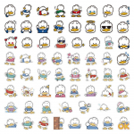 60 tk Uued kleebised Armsad kleebised S&uuml;learvuti mobiiltelefoni kleebised