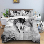 3D k&otilde;rglahutusega digitaalse prinditud voodipesukomplekt loomade tekk ja padjap&uuml;&uuml;r AU/EL/US/UK/DE t&auml;issuuruses kodukaunistus AU Single 140x210cm