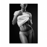 Must-valge Seksikas Fitness T&uuml;druku Seinakunst Print L&otilde;uend Maalimine Plakatid Elutoa J&otilde;usaali Seinapildid Magamistoa kaunistus 40X50cm Unframed