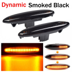 2 TK LED d&uuml;naamiline k&uuml;lgmarker suunatuli Lexus IS250 IS350 SC430 Toyota MARK X REIZ CROWN UZZ40 Highlander Camry ACV40 jaoks Dynamic Smoked Black
