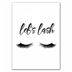 Fashion Girl Perfect Lashes Ilusalong Meigigalerii Kunstiprindid P&otilde;hjamaade plakati seinapildid magamistoa sisekujunduseks HD3167 21x30cm no frame