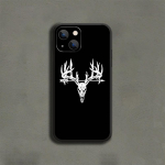 Deer Antlersi mustriga telefoni&uuml;mbris iPhone'ile Samsung Galaxy Redmi Xiaomi Oppo OnePlus Note SA 7 8 9 10 11 12 13 14 20 21 22 23 53 54 Pro Max Plus Ultra iPhone 6 or 6S