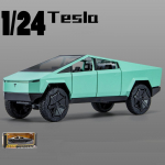 1:24 skaalaga Cybertrucki mudeli pikapi sulamist auto survevalu metallist m&auml;nguasi, tagasit&otilde;mmatavad tulede ja muusikaga elektroonilised m&auml;nguasjad lastele kingitus 23.5x8.5x8.5cm