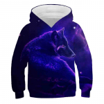 Mood Unisex Wolf Print 3D kapuutsid Lastele Poistele Pikad varrukad Pusa Beebi Laste Topid T&uuml;drukute Riided 1&ndash;14-aastased t&auml;navar&otilde;ivad 120