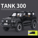 1/24 Scale WEY Tank 300 maastur Diecast automudeli m&auml;nguasi, tagasit&otilde;mmatav m&auml;nguasi koos heli ja valgusega lastele v&auml;ikelastele poistele t&uuml;drukutele m&otilde;eldud kingituste kollektsioon 1/24- 21x10x9cm