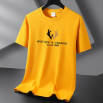 V&auml;ikeste sarvedega meeste mood l&uuml;hikeste varrukatega T-s&auml;rk Pure Cotton Tee S-6XL S heleroheline v&auml;rv