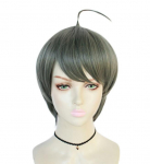 Anime L&uuml;hike Parukas Danganronpa Naegi Komaru Tume Roheline Cosplay Kost&uuml;&uuml;m Dangan Ronpa Teine Episood Kuumuskindlad Juuksed Naiste Parukad One Size roheline