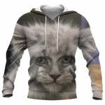 Naiste riided Naiste pusad Kassimustriga dressipluus S&uuml;gis Vaba aeg Harajuku Kawaii pikkade varrukatega T&auml;nava suur kampsun 2XL