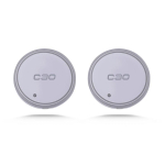 Car Luminous Water Cup Coaster 7 v&auml;rviline auto LED atmosf&auml;&auml;rivalgusti Volvo C30 auto logoga Cupmat Ambience tuled auto For C30 white