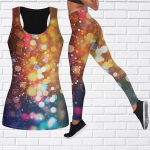 Mitmev&auml;rvilised litritega prinditud joogariietus naistele Mood Treening Retuusid Fitness Sport Vabaaja joogap&uuml;ksid 8XL kollane