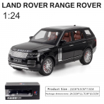 1:24 skaala Land Rover Range Rover linnamaasturi automudel, heli ja valguse simulatsioon, tagasit&otilde;mmatav sulamautode kollektsioon, kaunistused poistele m&auml;nguautode kingitused 1/24-21x9.8x7.5cm