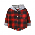 V&auml;ikelaste poiste kapuutsiga s&auml;rgid Pikkade varrukatega ruuduline s&auml;rk lastele Kevad-s&uuml;gis Lasteriided Vabaaja puuvillased s&auml;rgid Topid 1-7a 130