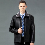 Ehtsast nahast jakk meeste s&uuml;gis- ja talvekandmiseks Palus ja paksendatud meeste lambanahast jope XXXXL