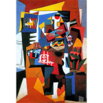 Abstraktne teemantmaali komplekt Picasso geomertric figuuripuur juveel ristpistes isetehtud 5D t&auml;isteemantidega t&auml;iskasvanute k&auml;sit&ouml;&ouml; kodutoa sisustus Full Round 60x80CM