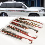 Moodne autokleebis Toyota Land Cruiser 200 LC200 2008&ndash;2015 auto kerele, vin&uuml;&uuml;list v&otilde;idus&otilde;idu spordikleebise peaga autokleebis Style 2 gray