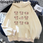 Naljakas multikas Axolotl Kawaii graafiline unisex kapuuts Naistele Armsad Anime T&auml;navar&otilde;ivad Talvine soe dressipluus Unisexga 90ndate naiste kapuuts 3XL