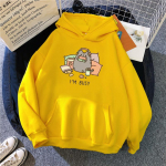 2021. aasta naljakas The Cat kapuuts Wo Unisex mood Kawaii Korea Harajuku dressipluus Naistele 90ndate multifilmiriided Naiste kapuutsiga suured t&uuml;drukud 2XL